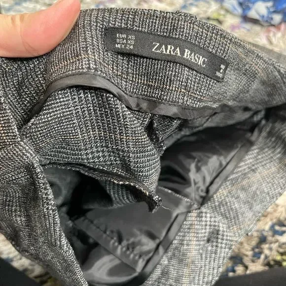 ‎Zara plaid skinny pants - Picture 6 of 6
